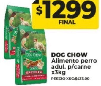 Supermayorista Vital Dog Chow Alimento Perro Adul. p/carne x 3kg oferta