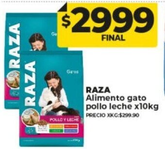 Supermayorista Vital Raza Alimento Gato Pollo Leche x 10kg oferta