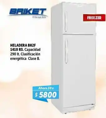 Belgrano Hogar Briket heladera bk2f 1410 r3. oferta