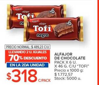 Carrefour Market Alfajor de chocolate oferta