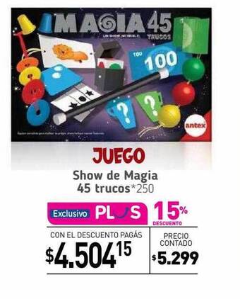 La Anonima Juego show de magia 45 trucos oferta