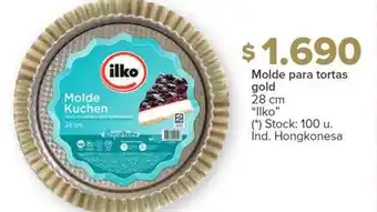 Carrefour Molde para tortas gold 28 cm oferta
