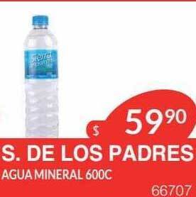 Masivos S de los padres agua mineral 600c oferta