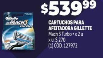 Makro Cartuchos Para Afeitadora Gillette Mach 3 Turbo oferta