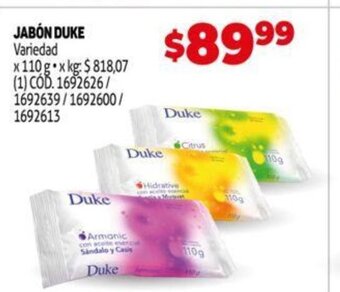 Makro Jabón Duke oferta
