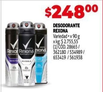 Makro Desodorante Rexona oferta