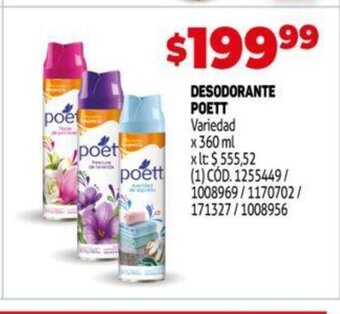 Makro Desodorante Poett oferta