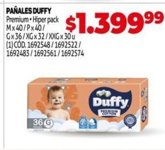 Makro Pañales Duffy oferta