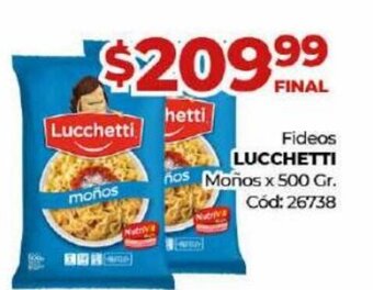 Diarco Fideos Lucchetti Moños oferta