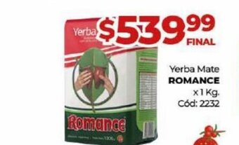 Diarco Yerba Mate Romance oferta
