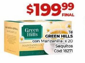 Diarco Té Green Hills oferta