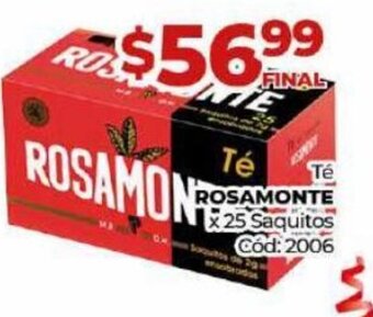 Diarco Té Rosamonte oferta