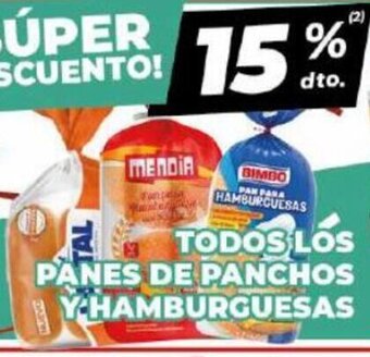Diarco Todos Los Panes De Panchos y Hamburguesas oferta