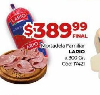 Diarco Mortadela Familiar Lario oferta