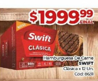 Diarco Hamburguesa De Carne Swift oferta