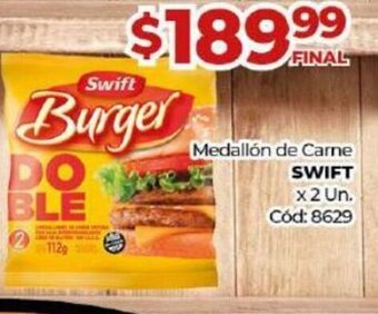 Diarco Medallón De Carne Swift oferta