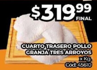 Diarco Cuarto Trasero Pollo Granja Tres Arroyos oferta