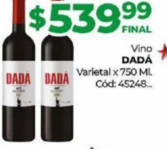 Diarco Vino Dadá oferta