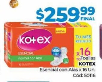 Diarco Toallas Kotex oferta