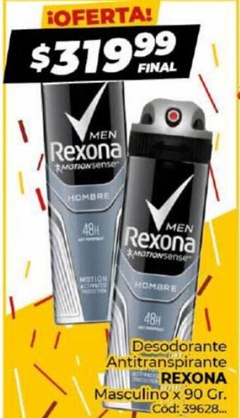 Diarco Desodorante Antitranspirante Rexona oferta