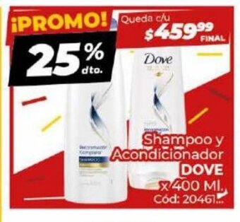 Diarco Shampoo y Acondicionador Dove oferta
