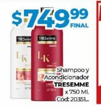 Diarco Shampoo y Acondicionador Tresemme oferta