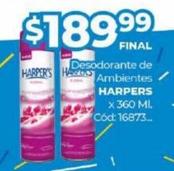 Diarco Desodorante de Ambientes Harpers oferta