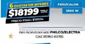 Diarco Aire Acondicionado Philco/Electra oferta