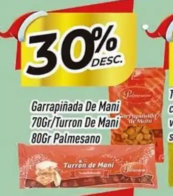 Supermercados Comodin Garrapiñada De Mani 70gr / Turron De Mani 80gr Palmesano oferta