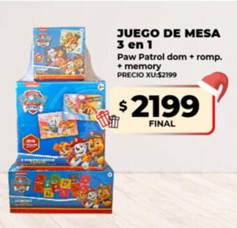 Supermayorista Vital Juego de Mesa 3 en 1 oferta
