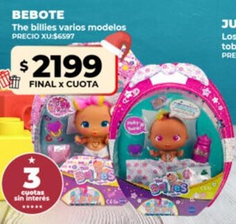 Supermayorista Vital Bebote The Billies Varios Modelos oferta