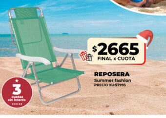 Supermayorista Vital Reposera Summer Fashion oferta