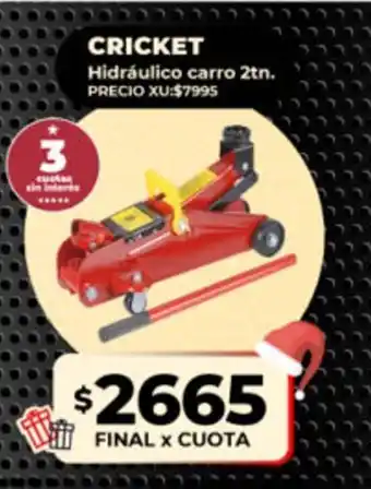 Supermayorista Vital Cricket Hidráulico Carro 2tn oferta