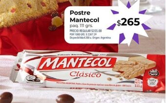 Supermercados Vea Postre Mantecol oferta
