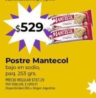 Supermercados Vea Postre Mantecol oferta