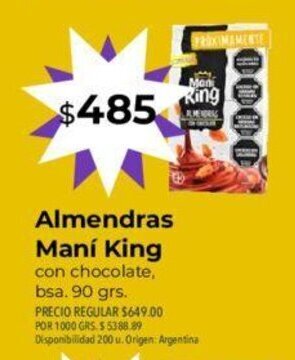 Supermercados Vea Almendras Maní King oferta