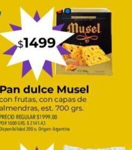 Supermercados Vea Pan Dulce Musel oferta