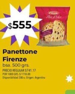 Supermercados Vea Panettone Firenze oferta