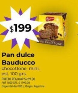 Supermercados Vea Pan Dulce Bauducco oferta