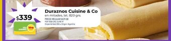 Supermercados Vea Duraznos Cuisine & Co oferta