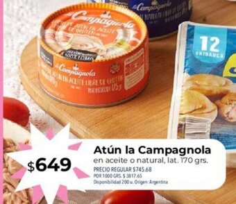 Supermercados Vea Atún La Campagnola oferta