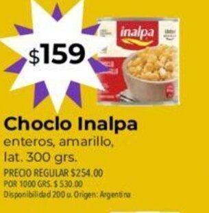 Supermercados Vea Choclo Inalpa oferta