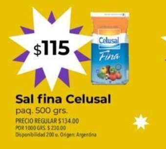 Supermercados Vea Sal Fina Celusal oferta