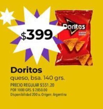 Supermercados Vea Doritos oferta