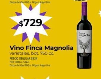 Supermercados Vea Vino Finca Magnolia oferta