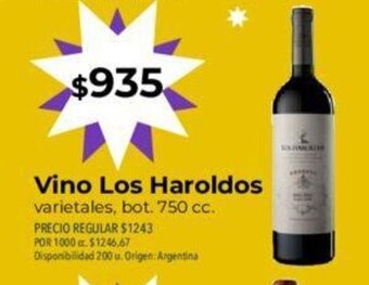 Supermercados Vea Vino Los Haroldos oferta