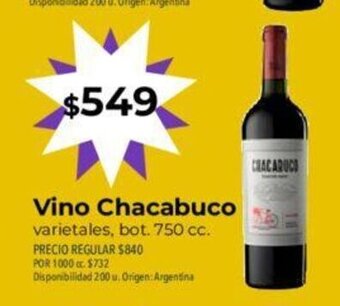 Supermercados Vea Vino Chacabuco oferta