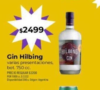 Supermercados Vea Gin Hilbing oferta