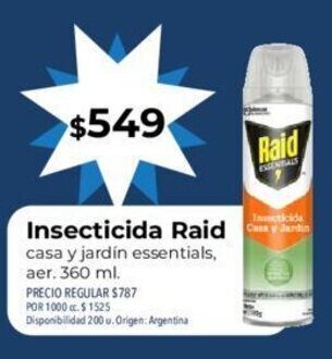 Supermercados Vea Insecticida Raid oferta