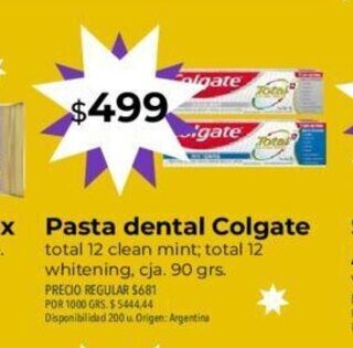 Supermercados Vea Pasta Dental Colgate oferta